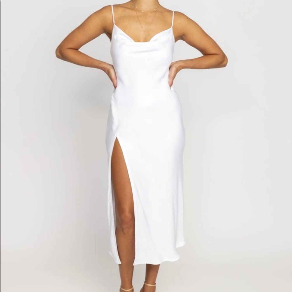 RESA Madison Slip Dress in White